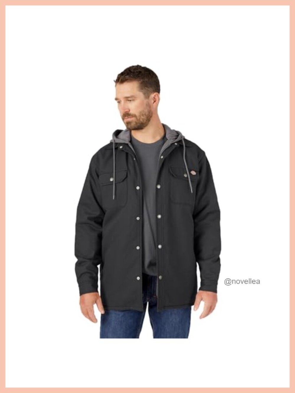 Fleece Hooded Duck Shirt Jacket Hydroshield Water Repellent Relaxed Fit
